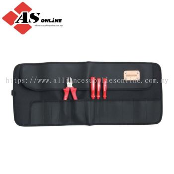 KENNEDY Tool Roll, PVC, Black, 14 Pockets, 650 x 270mm / Model: KEN5930870K