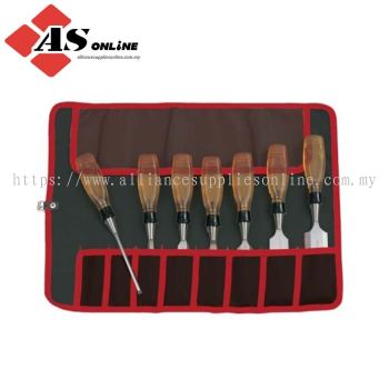 KENNEDY Tool Roll, PVC, Red/Black, 8 Pockets, 370 x 490mm / Model: KEN5930490K