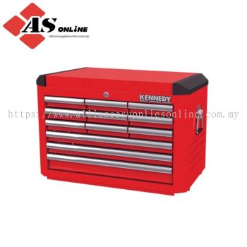 KENNEDY Tool Chest, Industrial Range, Red, Steel, 12-Drawers, 481 x 706 x 461mm, 350kg Capacity / Model: KEN5942420K