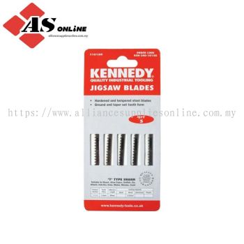 KENNEDY High Carbon Steel (HCS) Jigsaw Blades for Wood and Wood Based Products (Type T101AO) PKT-5 / Model: KEN2401015K