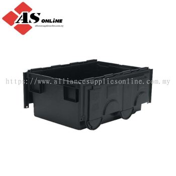 MATLOCK Euro Container with Lid, Black, 600x400x265mm, 49.5L / Model: MTL4041600K