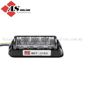 Amber Flashing Warning Light 24V dc, LED Bulb Surface, IP67 / Model: ASRC907-5955 / 907-5955