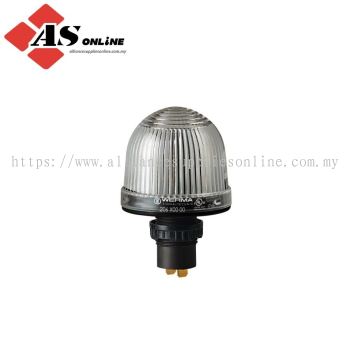 WERMA 206 Series Clear Continuous Beacon 48V, Filament Bulb Built-In, IP65 / Model: ASRC206.400.00 / 206.400.00