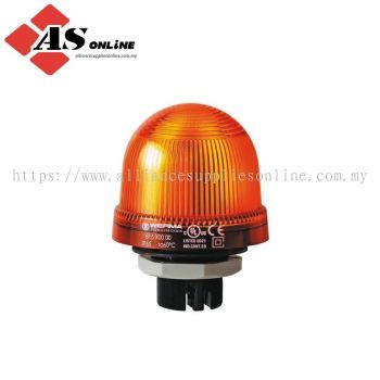 WERMA EM 815 Series Yellow Steady Beacon 230V ac/dc, Incandescent Bulb Drilled Hole, IP65 / Model: ASRC815.300.00 / 815.300.00
