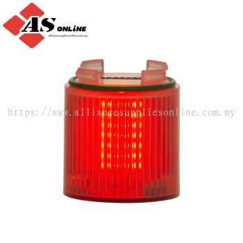 Red Steady Effect LED Beacon, LED Bulb 24V ac/dc, AC/DC, IP65 / Model: ASRC124-511 / 124-511