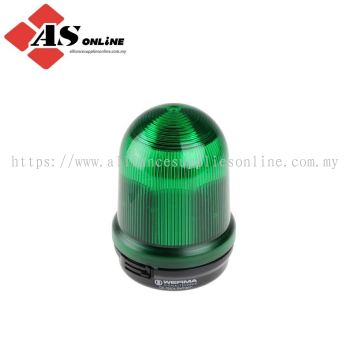 WERMA BM 826 Series Green Steady Beacon 24V ac/dc, Incandescent Bulb Base, Bracket, Tube, IP65 / Model: ASRC26.200.00 / 26.200.00