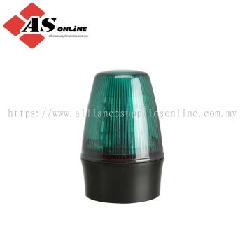MOFLASH LEDD100 Series Green Flashing Beacon 230V ac/dc, LED Bulb Surface, IP65 / Model: ASRCLEDD100-01-04 / LEDD100-01-04
