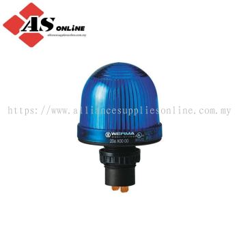 WERMA EM 206 Series Blue Steady Beacon 48V ac/dc, LED, Incandescent Bulb Panel, IP65 / Model: ASRC206.500.00 / 206.500.00