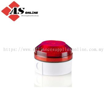 MOFLASH LED195 Series Red Flashing, Steady Beacon 48V ac/dc, LED Bulb Rear, Side, IP65 / Model: ASRCLED195-01WH-SB-02 / LED195-01WH-SB-02