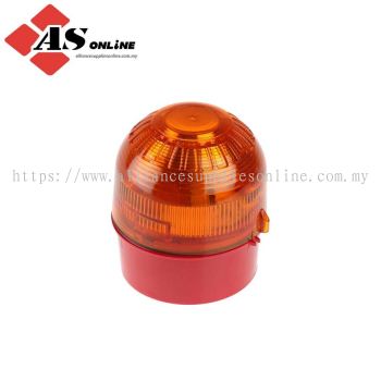 KLAXON Sonos Series Amber Flashing Beacon 230V ac, Xenon Bulb Base, IP65 / Model: ASRCPSB-0004 / PSB-0004