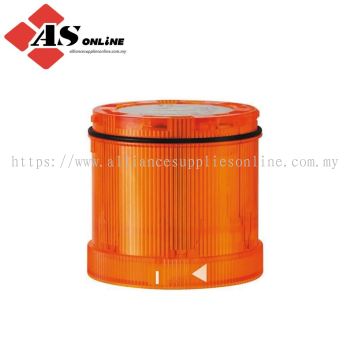 WERMA 644 Series Yellow Blinking Effect Beacon Unit, LED Bulb 24V dc, AC/DC, IP65 / Model: ASRC644.310.75 / 644.310.75