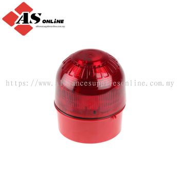 KLAXON Sonos Series Red Flashing Beacon 230V ac, Xenon Bulb Base, IP65 / MDOEL;: PSB-0002