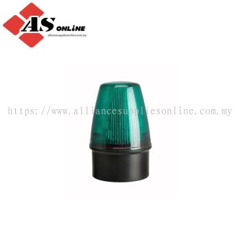 MOFLASH LED 100 ECO Series Green Flashing, Static Beacon 80V, LED Bulb Surface, Wall, IP65 / Model: ASRCLED100-03-04 / LED100-03-04