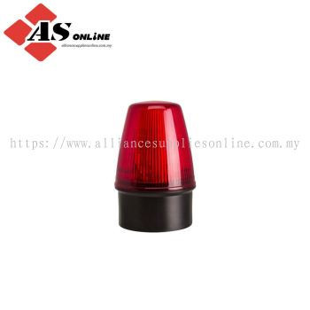 MOFLASH LED 100 ECO Series Red Static, Flashing Beacon 80V, LED Bulb Surface, Wall, IP65 / Model: ASRCLED100-03-02 / LED100-03-02