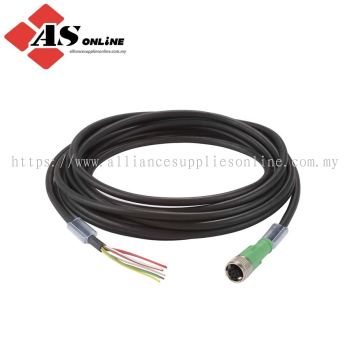 WERMA Black Cable Assembly for use with White Incandescent Bulb / Model: ASRC960.000.47 / 960.000.47