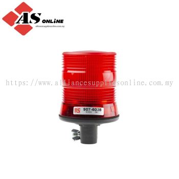 LCB Series Red Flashing Beacon 30V dc, LED Bulb, IP56 / Model: ASRC907-6028 / 907-6028