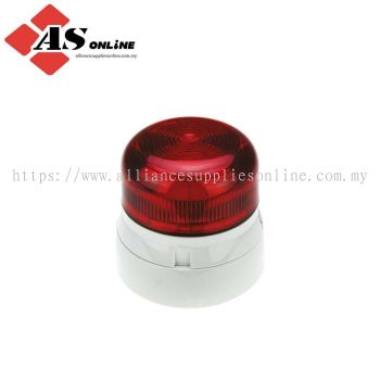 KLAXON Flashguard QBS Series Red Flashing Beacon 24V ac, Xenon Bulb Surface, IP67, IP65 / Model: ASRCQBS-0017 / QBS-0017