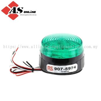 LLP Series Green Flashing Beacon 100V dc, LED Bulb Screw, IP67 / Model: ASRC907-5974 / 907-5974