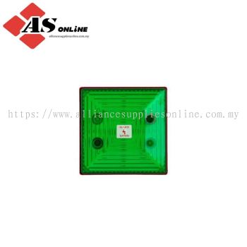 CLIFFORD & SNELL FD40 Series Green Flashing Beacon 28.5V dc, LED Bulb Bulkhead Mount, Conduit, Wall, IP65 / Model: ASRCFD40/D00/G/12 / FD40/D00/G/12