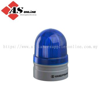 WERMA EvoSIGNAL Mini Series Blue Blinking Beacon 230V ac, LED Bulb Base, IP66 / Model: ASRC260.510.60 / 260.510.60