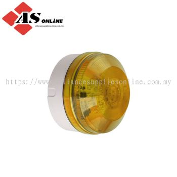 MOFLASH LED195 Series Amber Flashing Beacon 48V ac/dc, LED Bulb Rear, Side, IP65 / Model: ASRCLED195-02WH-SB-01 / LED195-02WH-SB-01