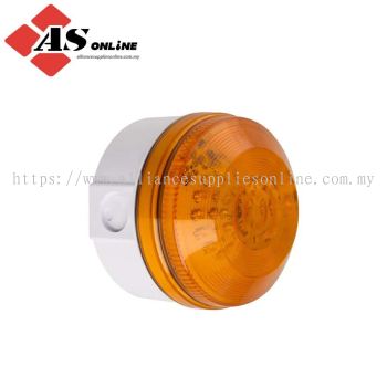MOFLASH LED195 Series Amber Flashing Beacon 48V, LED Bulb Rear, Side, IP65 / Model: ASRCLED195-05WH-01 / LED195-05WH-01