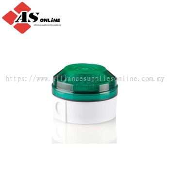MOFLASH LED195 Series Green Flashing Beacon 48V, LED Bulb Side, Rear, IP65 / Model: ASRCLED195-05WH-04 / LED195-05WH-04