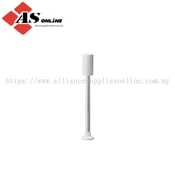 PATLITE LR5 Series White Steady Effect Mounting Base with Tube, LED Bulb 24V dc, DC, IP65 / Model: ASRCLR5-02PJNW / LR5-02PJNW