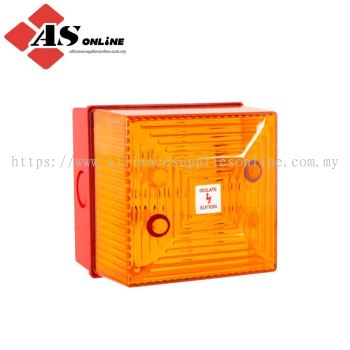 CLIFFORD &amp; SNELL FL40 Series Amber Flashing Beacon 115V ac, Xenon Bulb Bulkhead Mount, Conduit, Wall, IP65 / Model: ASRCFL40/L50/A/RN / FL40/L50/A/RN