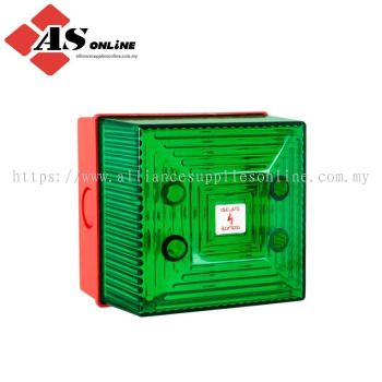 CLIFFORD & SNELL FL40 Series Green Flashing Beacon 265V ac, Xenon Bulb Bulkhead Mount, Conduit, Wall, IP65 / Model: ASRCFL40/N50/G/RN / FL40/N50/G/RN