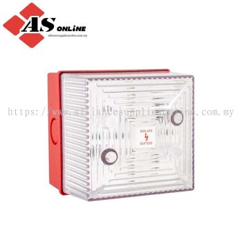 CLIFFORD &amp; SNELL FL40 Series Clear Flashing Beacon 265V dc, Xenon Bulb Bulkhead Mount, Conduit, Wall, IP65 / Model: ASRCFL40/D50/C/RN / FL40/D50/C/RN