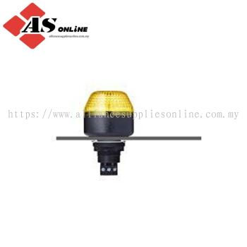 AUER SIGNAL M22 Series Yellow Steady, Flashing Beacon 12V, LED Bulb, IP65 / Model: ASRC801507404 / 801507404