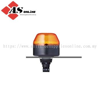 AUER SIGNAL M22 Series Orange Steady, Flashing Beacon 12V, LED Bulb Panel, IP65 / Model: ASRC801501404 / 801501404