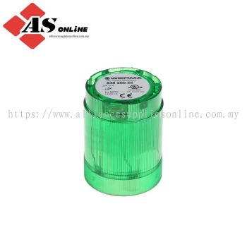 WERMA 848 Series Green Steady Effect Beacon Unit, LED Bulb 24V ac/dc, AC/DC, IP54 / Model: ASRC848.200.55 / 848.200.55