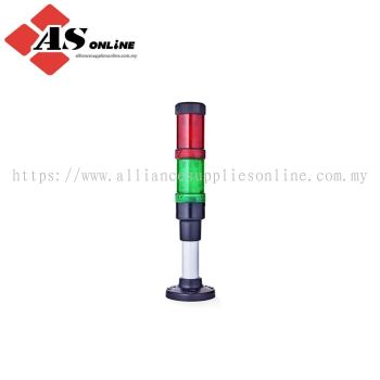 AUER SIGNAL ECOmodul40 Series Green, Red Signal Tower Multi-tone, 2 Lights 24V ac/dc Base / Model: ASRCECO40-Q02 / ECO40-Q02