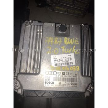 ECU ENGINE CONTROLLER AUDI A4 2.0 BWE TFSI BOSCH 0 261 S02 362,l, 8E0 910 115 Q, 8E0910115Q, 8E0907115D, MED9.1