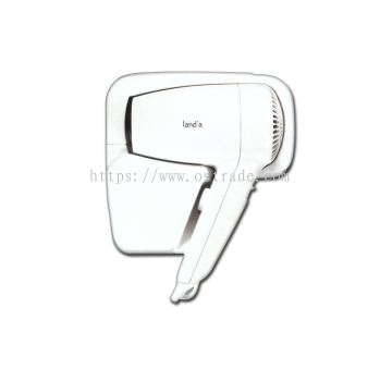 LAN HH23412 Wall Mounted Hotel Style Hair Dryer