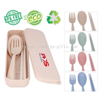 CS 003 Organic Wheat Fiber Cutlery Set