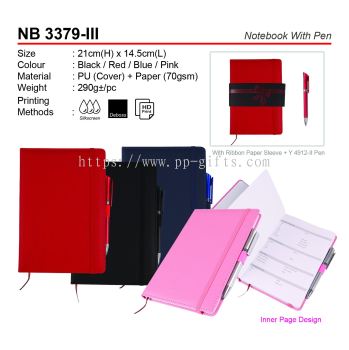 NB 3379-III Notebook With Pen