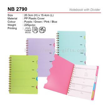 NB 2790 Notebook with Divider