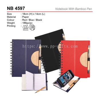 NB 4597 Notebook With Bamboo Pen