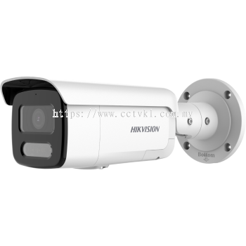 4 MP ColorVu Strobe Light and Audible Warning Fixed Bullet Network Camera DS-2CD2T47G2-LSU/SL