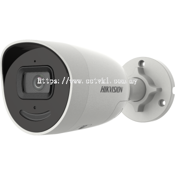 4 MP AcuSense Strobe Light and Audible Warning Fixed Mini Bullet Network Camera DS-2CD2046G2-IU/SL