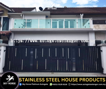 Latest Aluminum Stainless Steel Auto Gate Design Klang | Malaysia