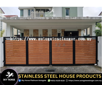 Folding Auto Gate Stainless Steel Design Ampang | Malaysia  