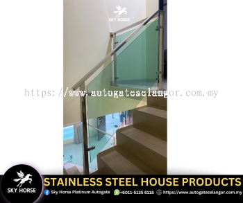 Staircase Glass Railing Balustrade Design Selangor | Malaysia 