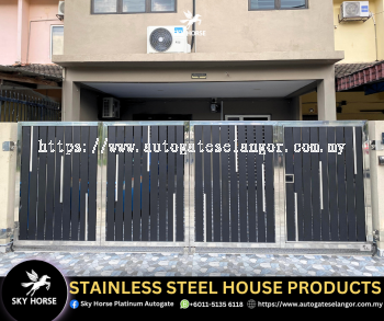Trendy Folding Aluminum Stainless Steel Auto Gate Designs Damansara | Malaysia 