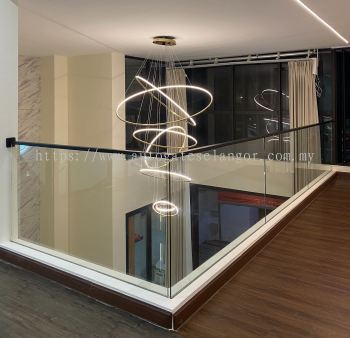 Latest Tempered Glass Staircase U-Channel Designs Subang Jaya  | Malaysia