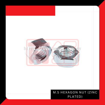 M.S Hexagon Nut (Zinc Plated)