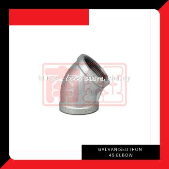 Galvanised Iron 45 Elbow